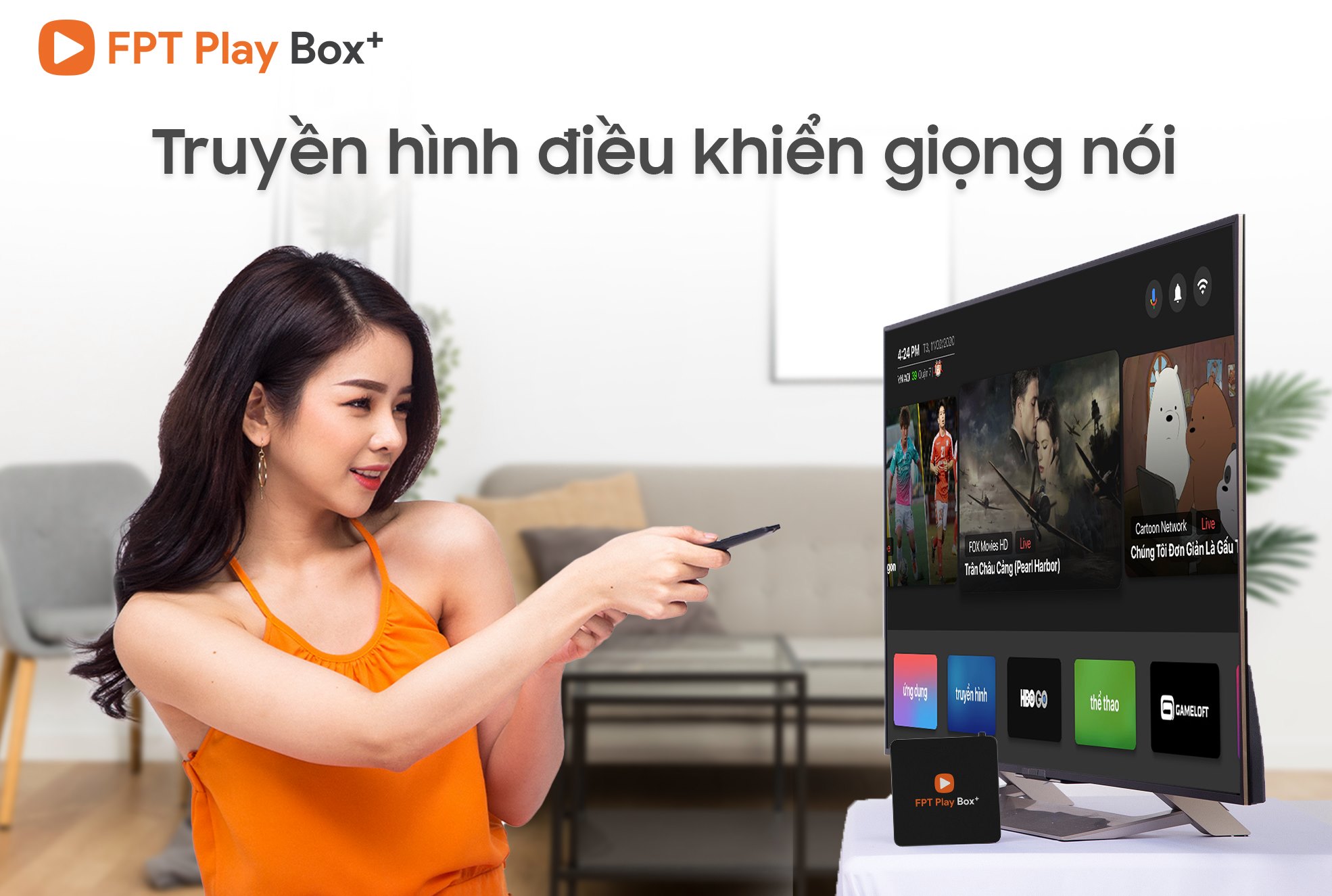 FPT Play Box 2020 là Box OTT sử dụng hệ điều hành độc quyền Adroid TV 10 của Google.