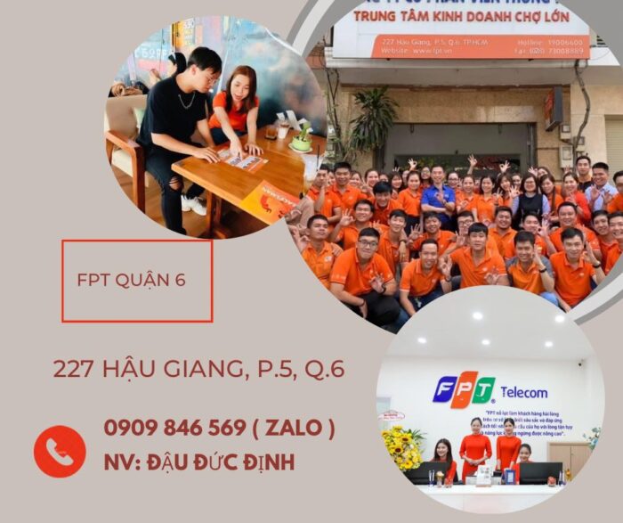 FPT Quận 6 là một trong những chi nhánh FPT Telecom lớn nhất ở TP Hồ Chí Minh.