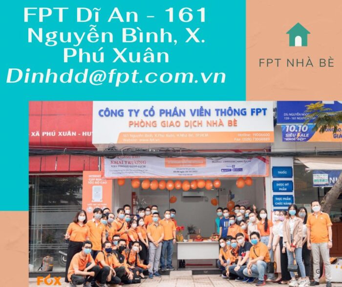 Địa chỉ FPT Nhà Bè ở số nhà 161 Đường Nguyễn Bình, Xã Phú Xuân, H. Nhà Bè.