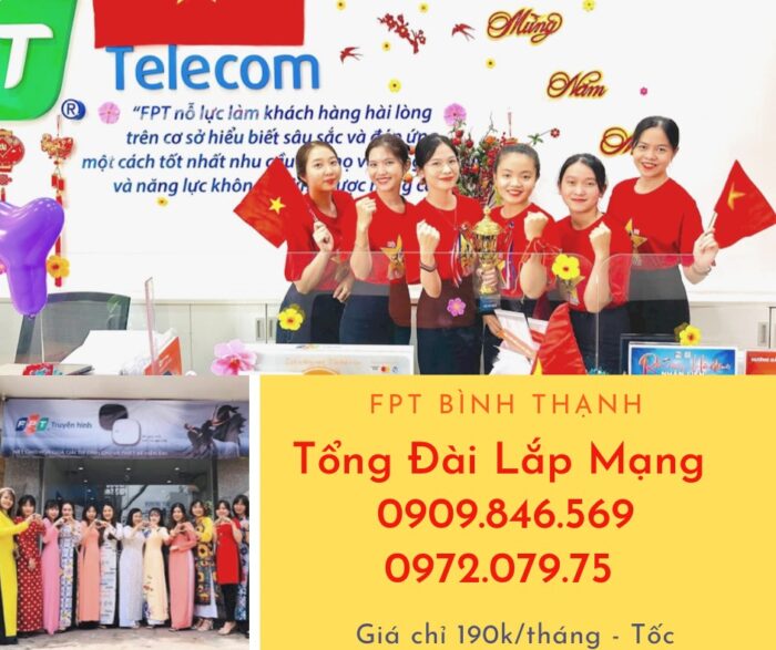 Tổng đài lắp mạng FPT ở Quận Bình Thạnh hỗ trợ trực full 24/7.