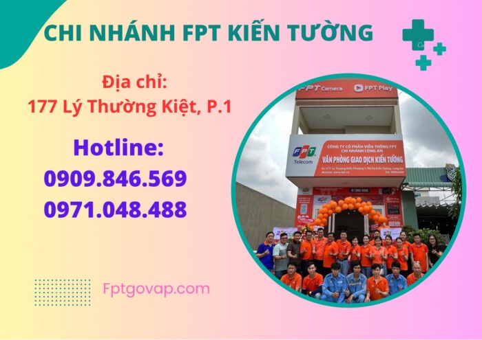 Chi nhánh FPT Kiến Tường mới thành lập vào ngày 18/04/2023.