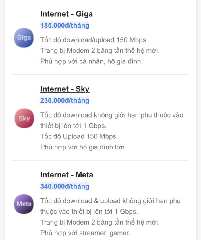 Bảng giá internet FPT ở Quy Nhơn mới nhất năm 2023.