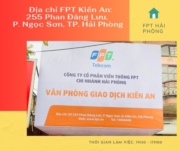 Địa chỉ FPT Quận Kiến Tường tọa lạc ở 255 Phan Đăng Lưu, P. Ngọc Sơn.